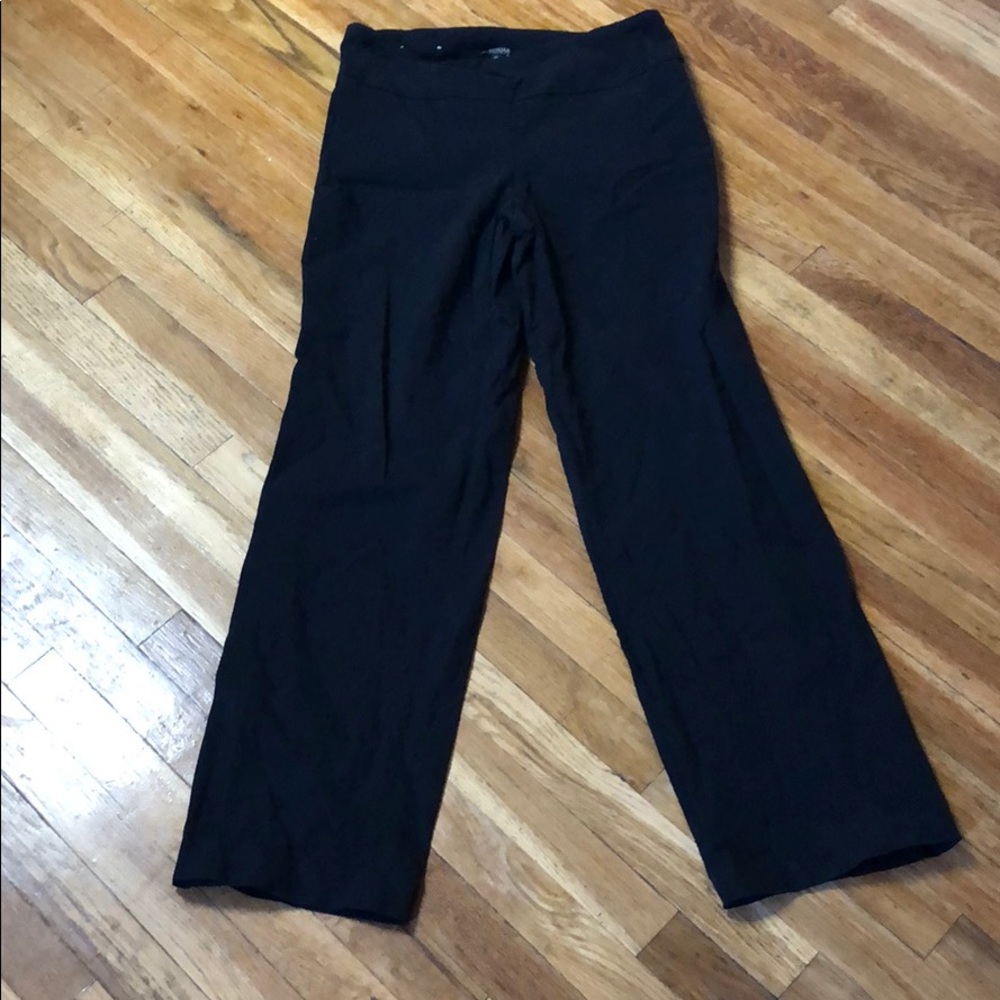 Black stretch pull on dress pant